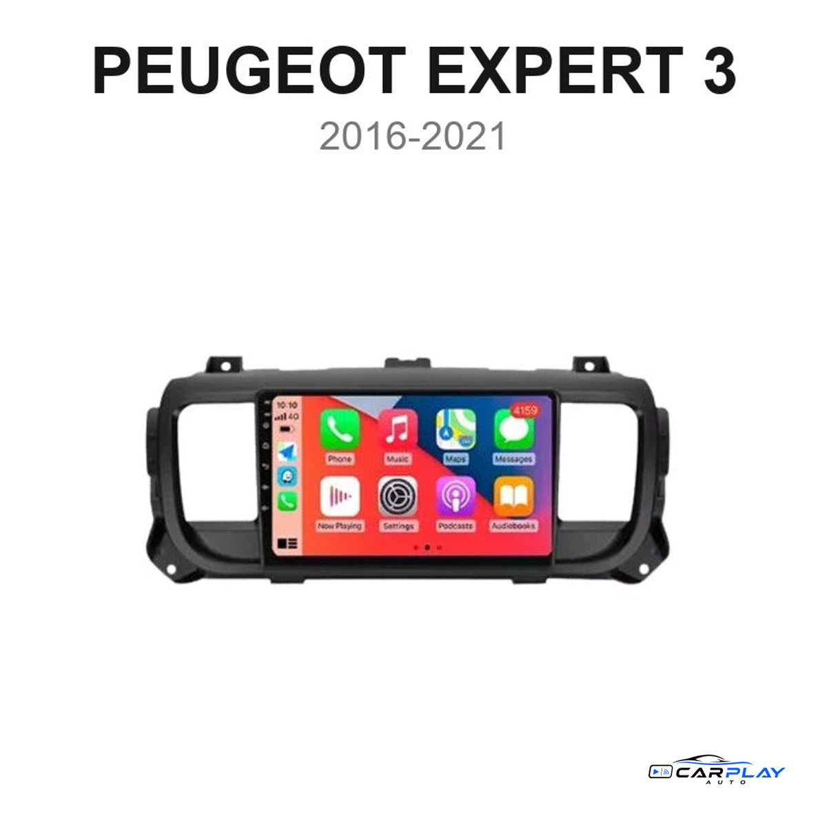 Écran CarPlay compatible avec Peugeot Expert 3 [2016-2021]