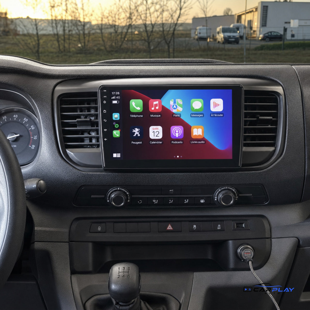 Écran CarPlay compatible avec Peugeot Expert 3 [2016-2021]