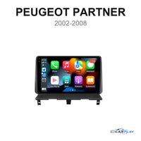 Écran CarPlay compatible avec Peugeot Partner [2002-2008]