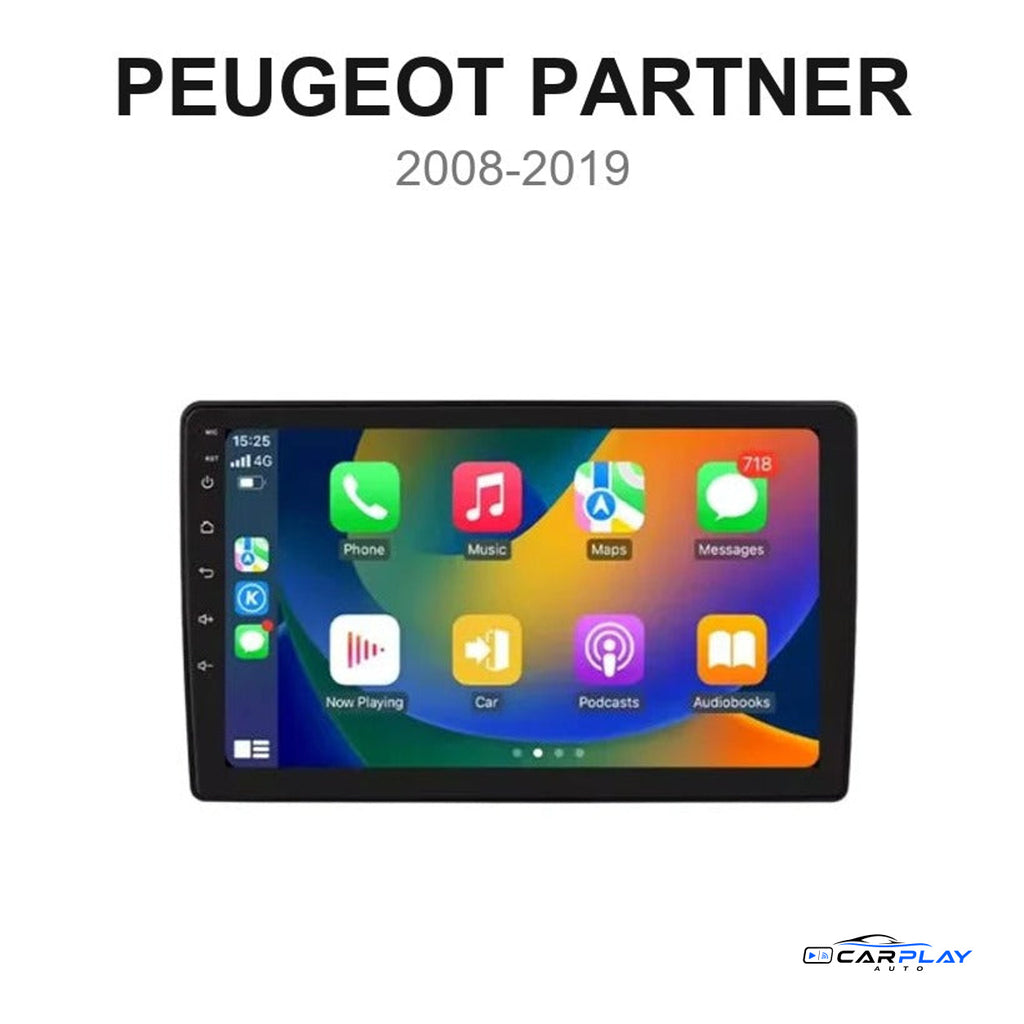 Écran CarPlay compatible avec Peugeot Partner [2008-2019]