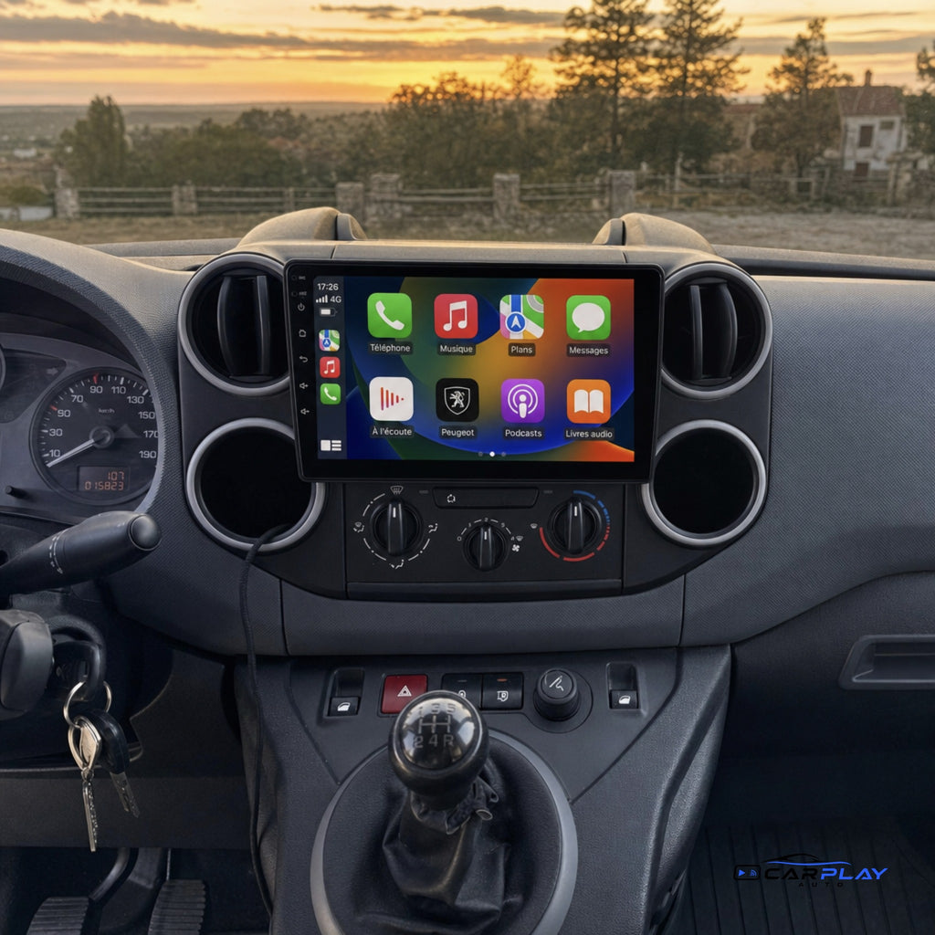 Écran CarPlay compatible avec Peugeot Partner [2008-2019]