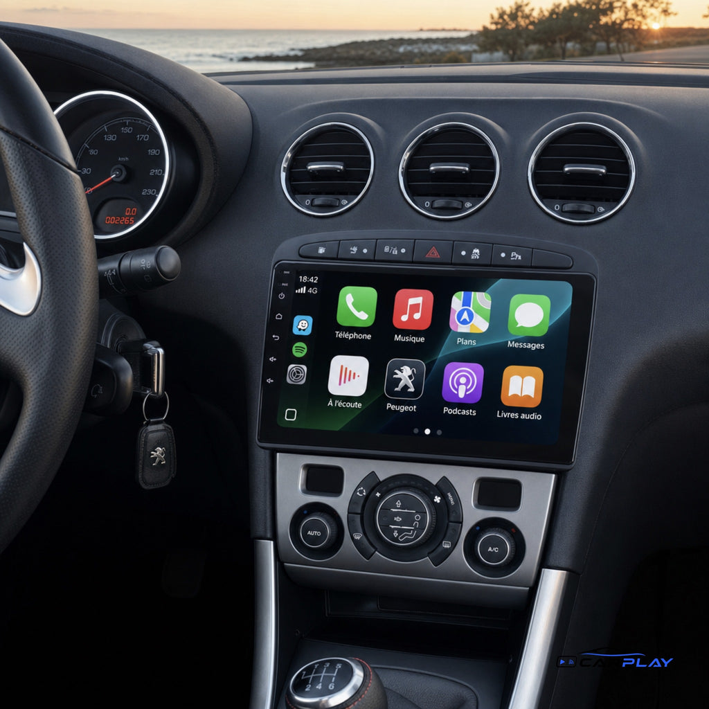 Écran CarPlay compatible avec Peugeot RCZ [2010-2015]