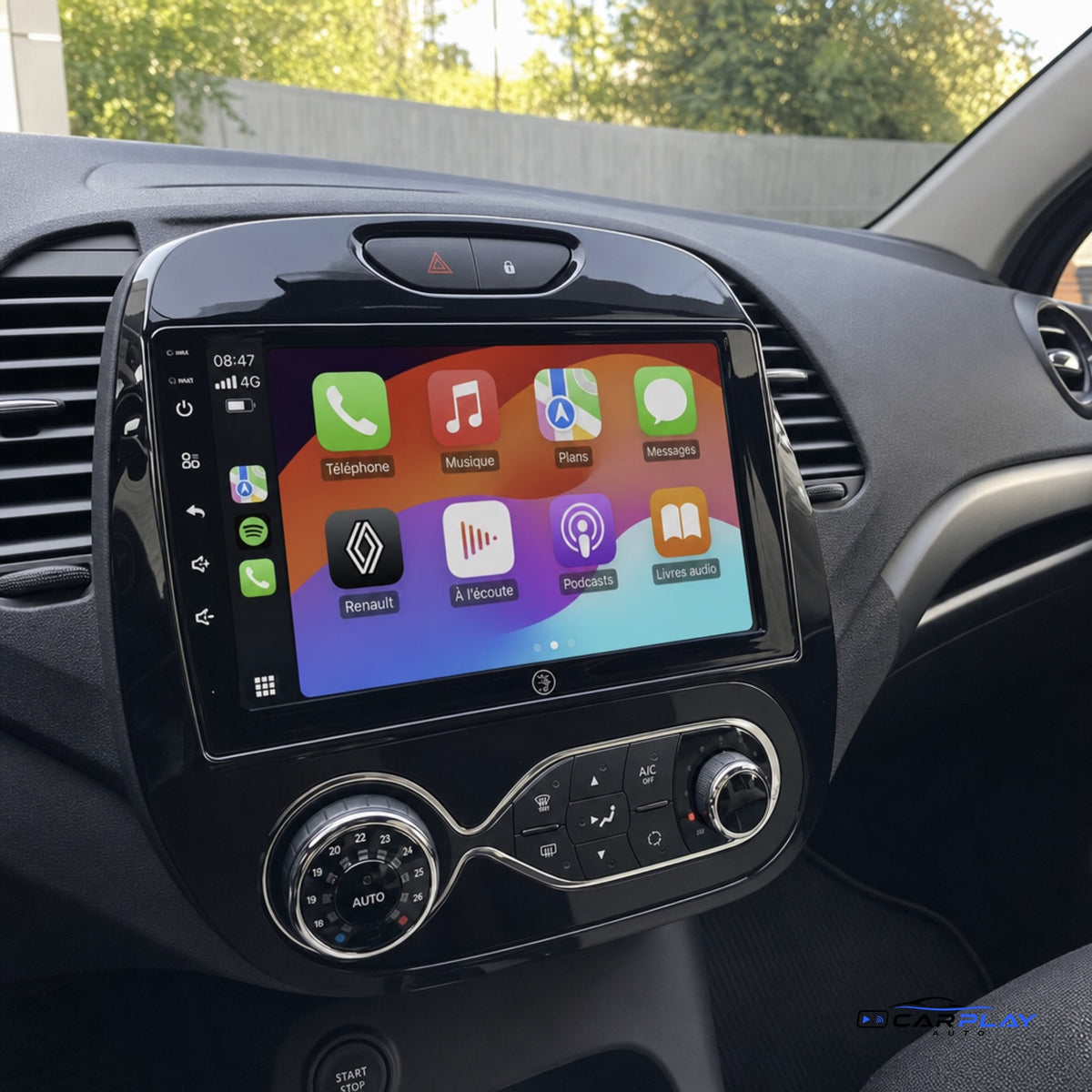 Écran CarPlay compatible avec Renault Captur [2013-2016] Système R-Link