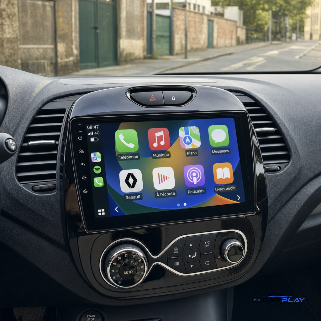 Écran CarPlay compatible avec Renault Captur [2017-2020] - Système R-Link