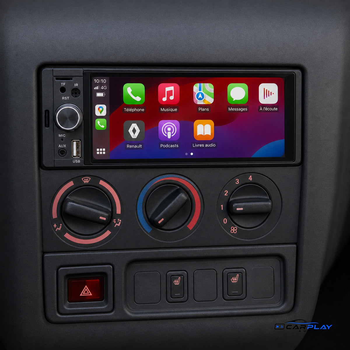 Écran CarPlay compatible avec Renault Clio 2 [1999-2012]