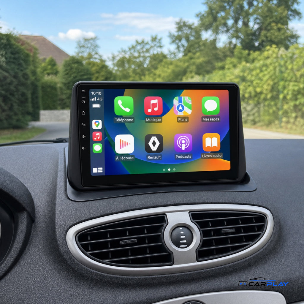 Écran CarPlay compatible avec Renault CLIO 3 [2005-2014] TYPE B