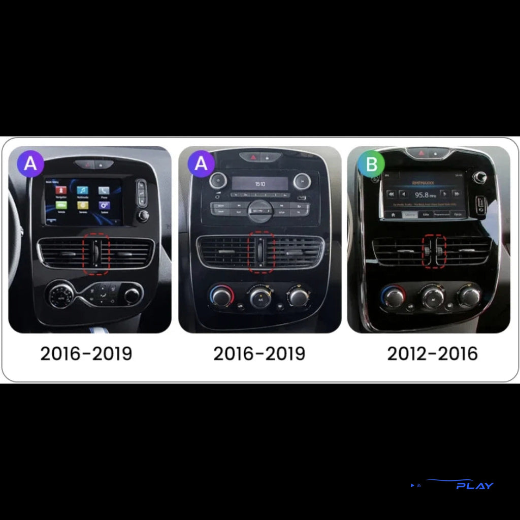 Écran CarPlay compatible avec Renault Clio 4 [2012-2016] Type B