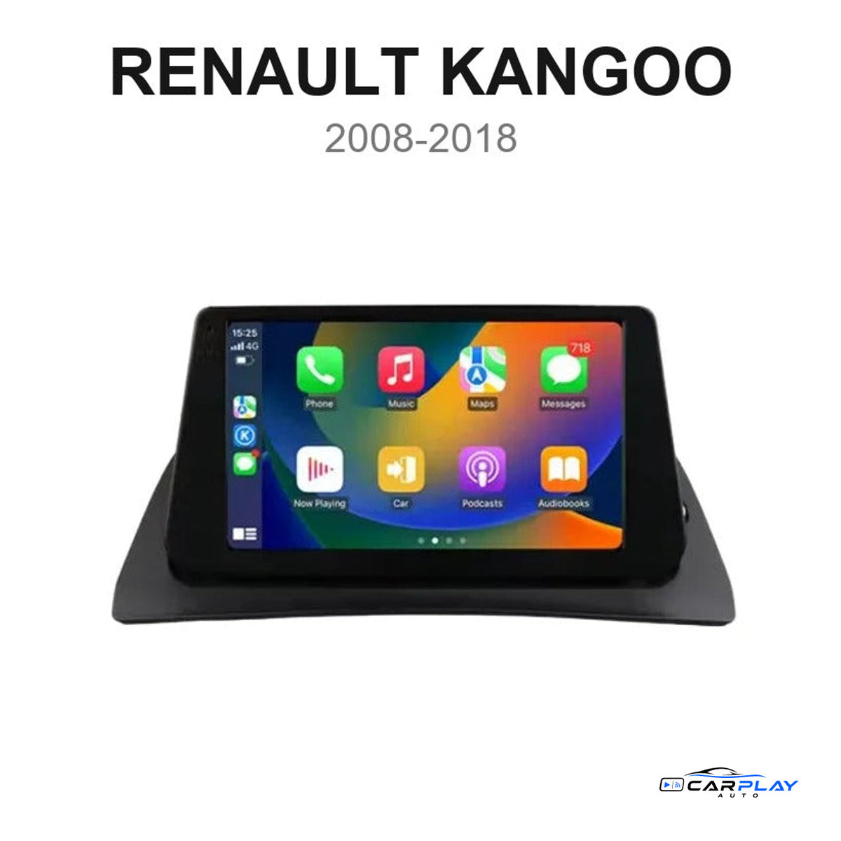 Écran CarPlay compatible avec Renault Kangoo [2008-2018]