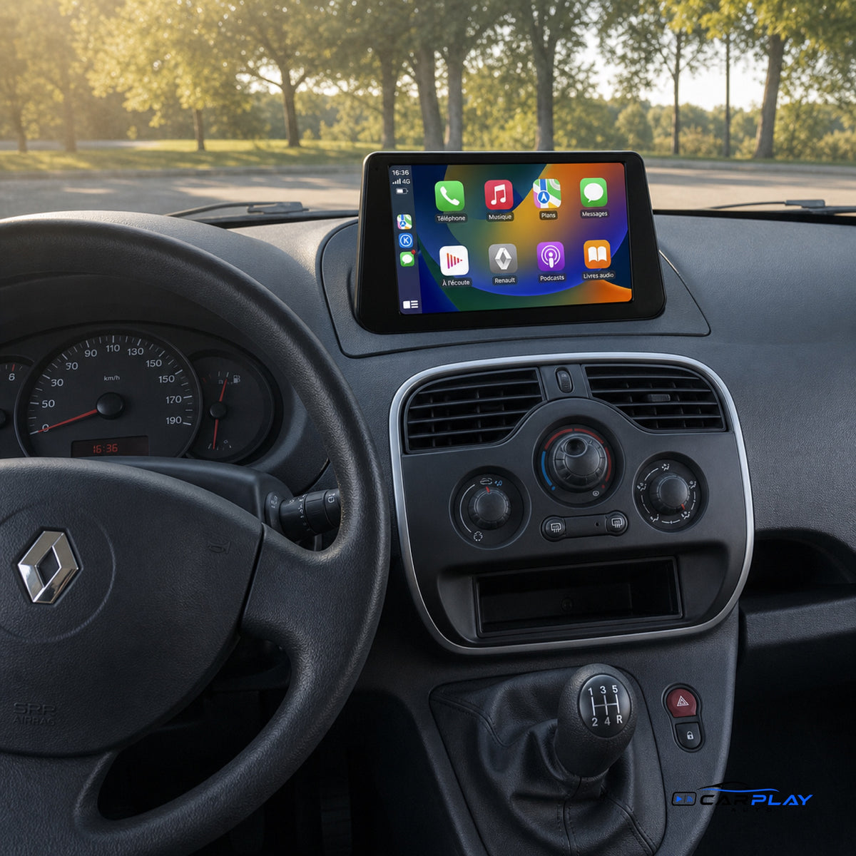 Écran CarPlay compatible avec Renault Kangoo [2008-2018]