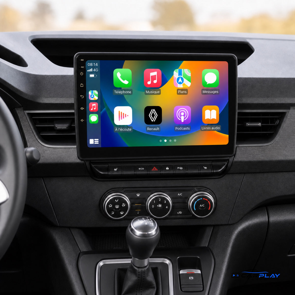 Écran CarPlay compatible avec Renault Kangoo [2019-2025] (avec écran d'origine)