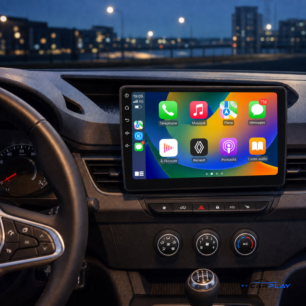 Écran CarPlay compatible avec Renault Kangoo [2019-2025] (avec écran d'origine)