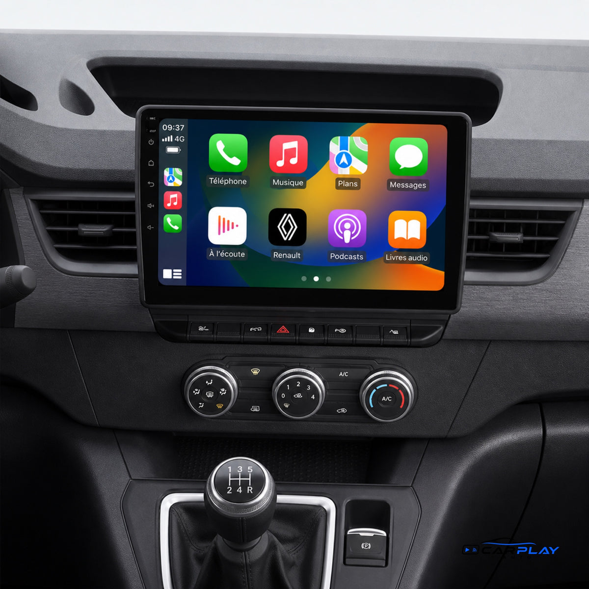 Écran CarPlay compatible avec Renault Kangoo [2019-2025] (sans écran d'origine)
