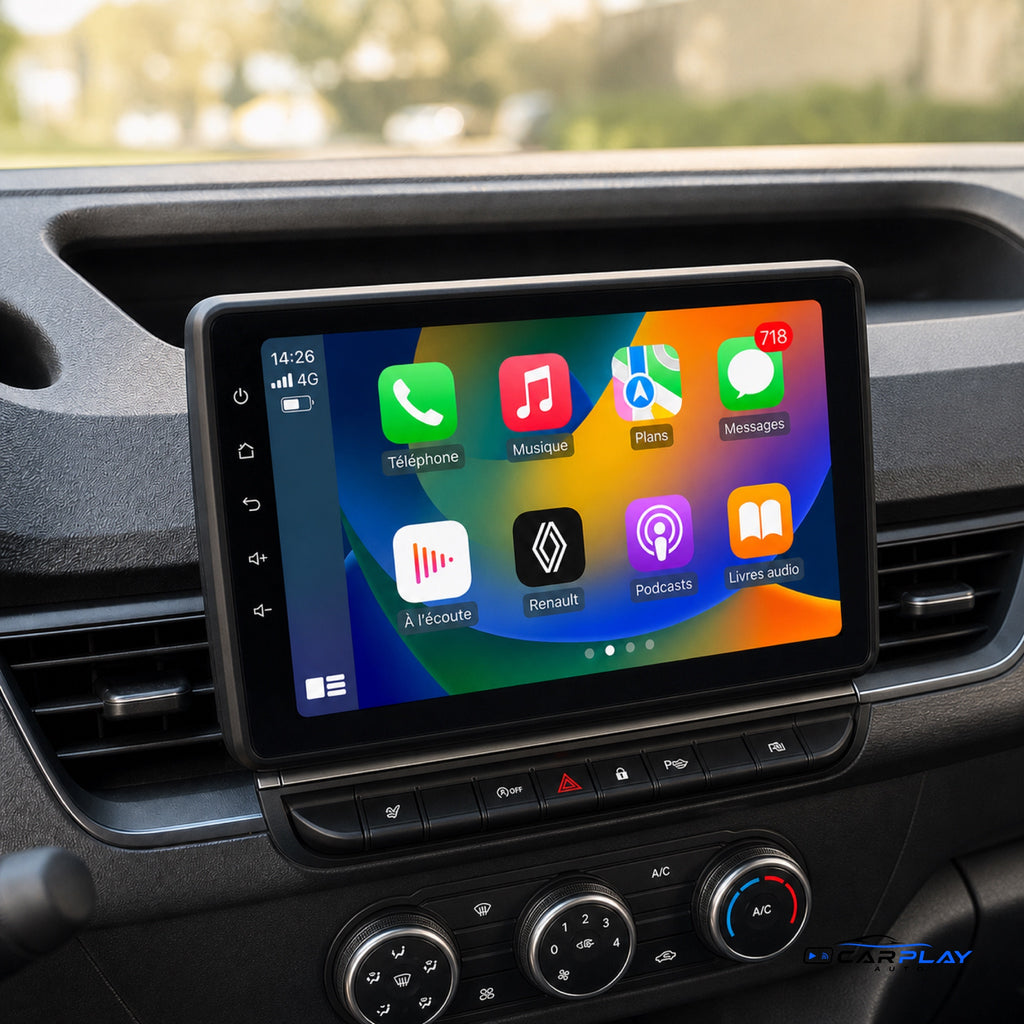 Écran CarPlay compatible avec Renault Kangoo [2019-2025] (sans écran d'origine)