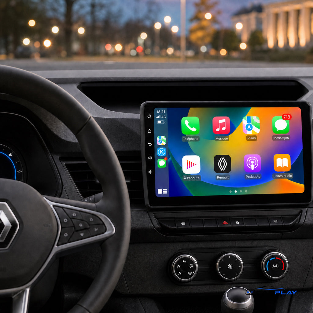 Écran CarPlay compatible avec Renault Kangoo [2019-2025] (sans écran d'origine)