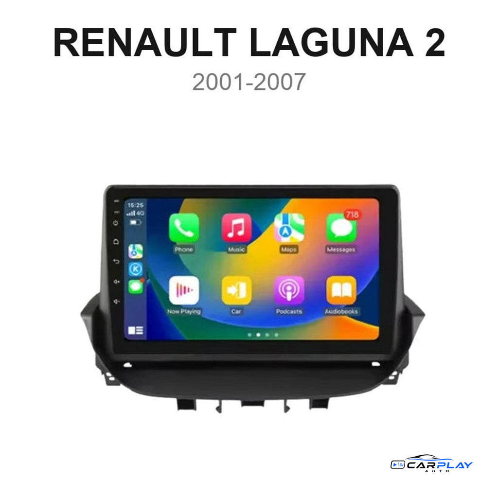 Écran CarPlay compatible avec Renault Laguna 2 [2001-2007] Type A (Voir Image)