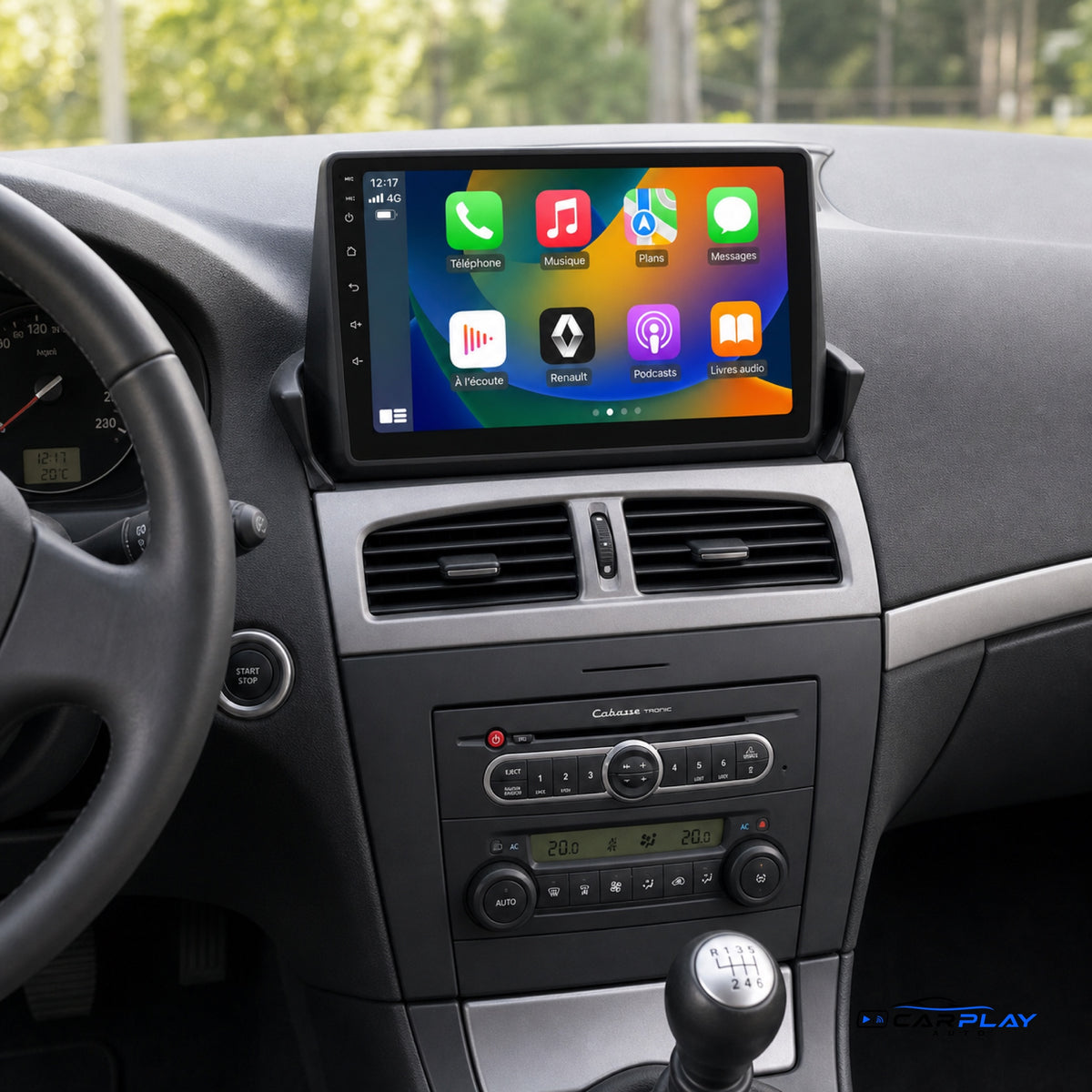 Écran CarPlay compatible avec Renault Laguna 2 [2001-2007] Type A (Voir Image)