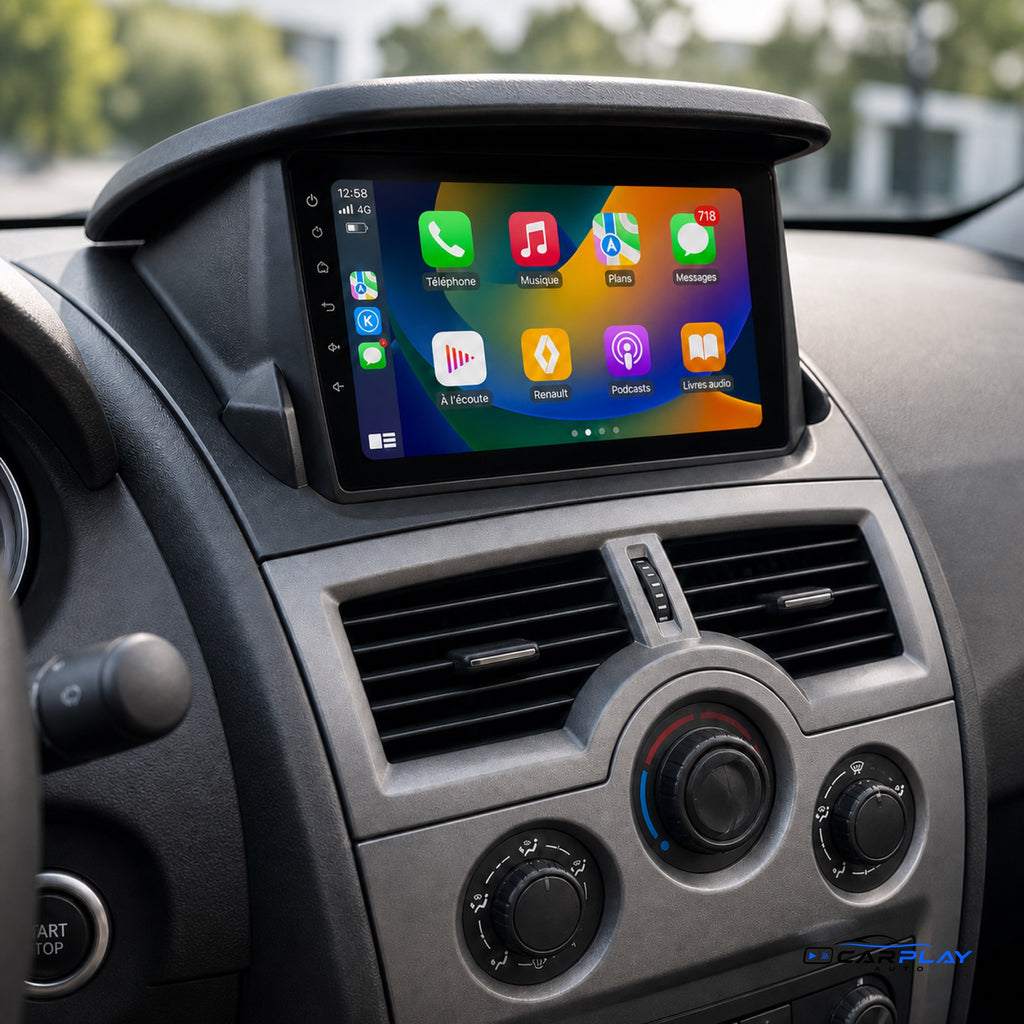 Écran CarPlay compatible avec Renault LAGUNA 2 [2001-2007] Type B ( Voir Image )