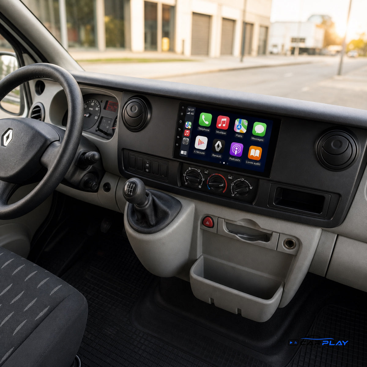 Écran CarPlay compatible avec Renault Master [2003-2011]
