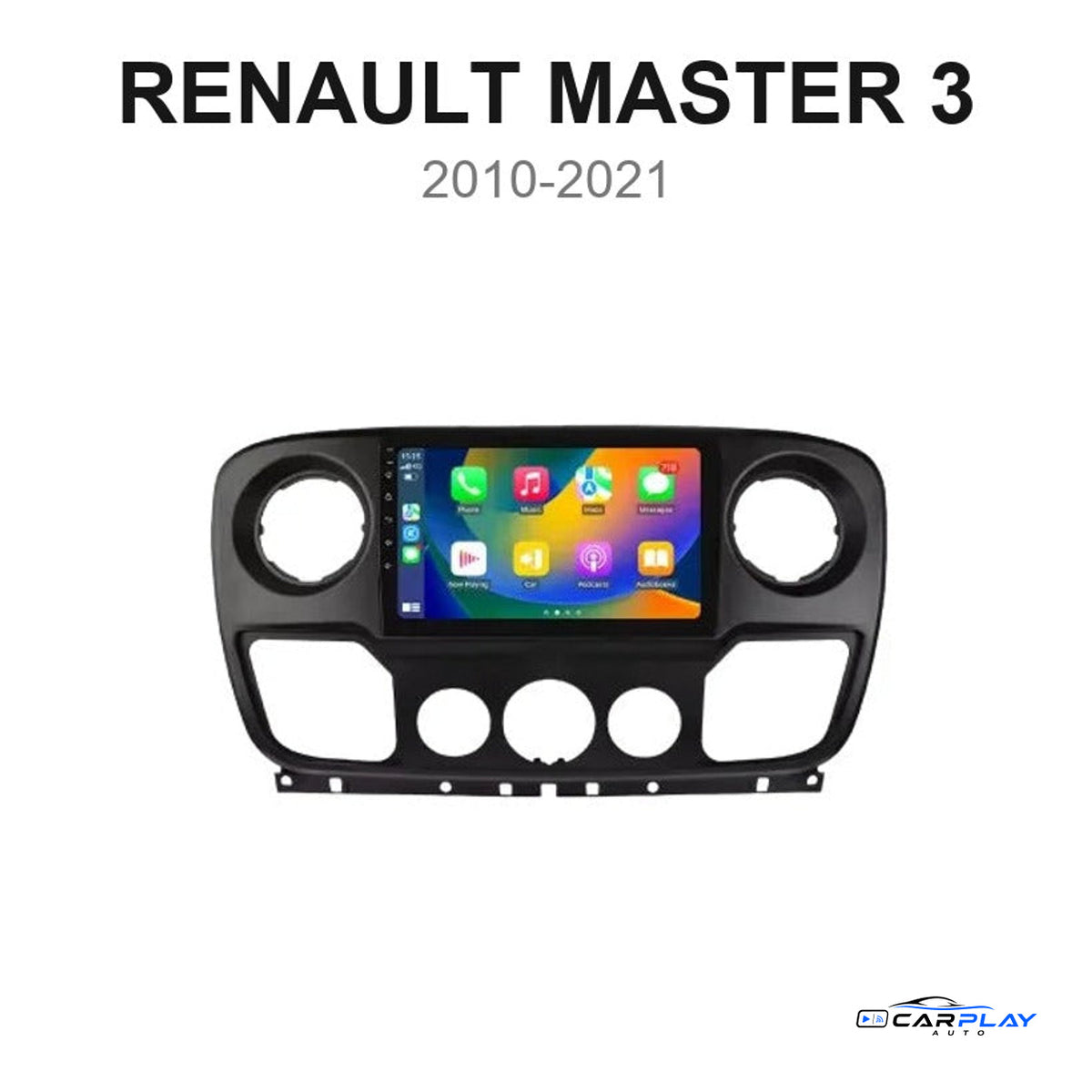 Écran CarPlay compatible avec Renault Master 3 [2010-2021]