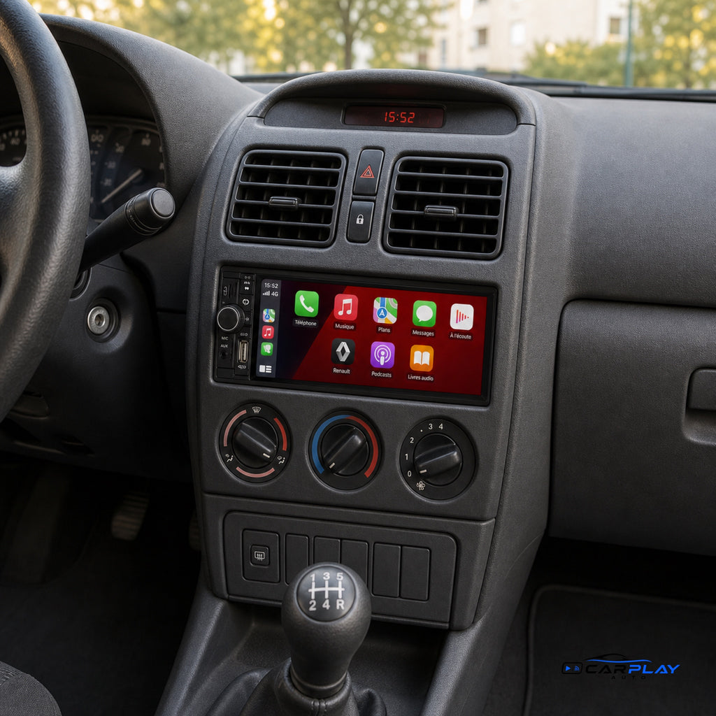 Écran CarPlay compatible avec Renault Mégane 1 [1999-2009]