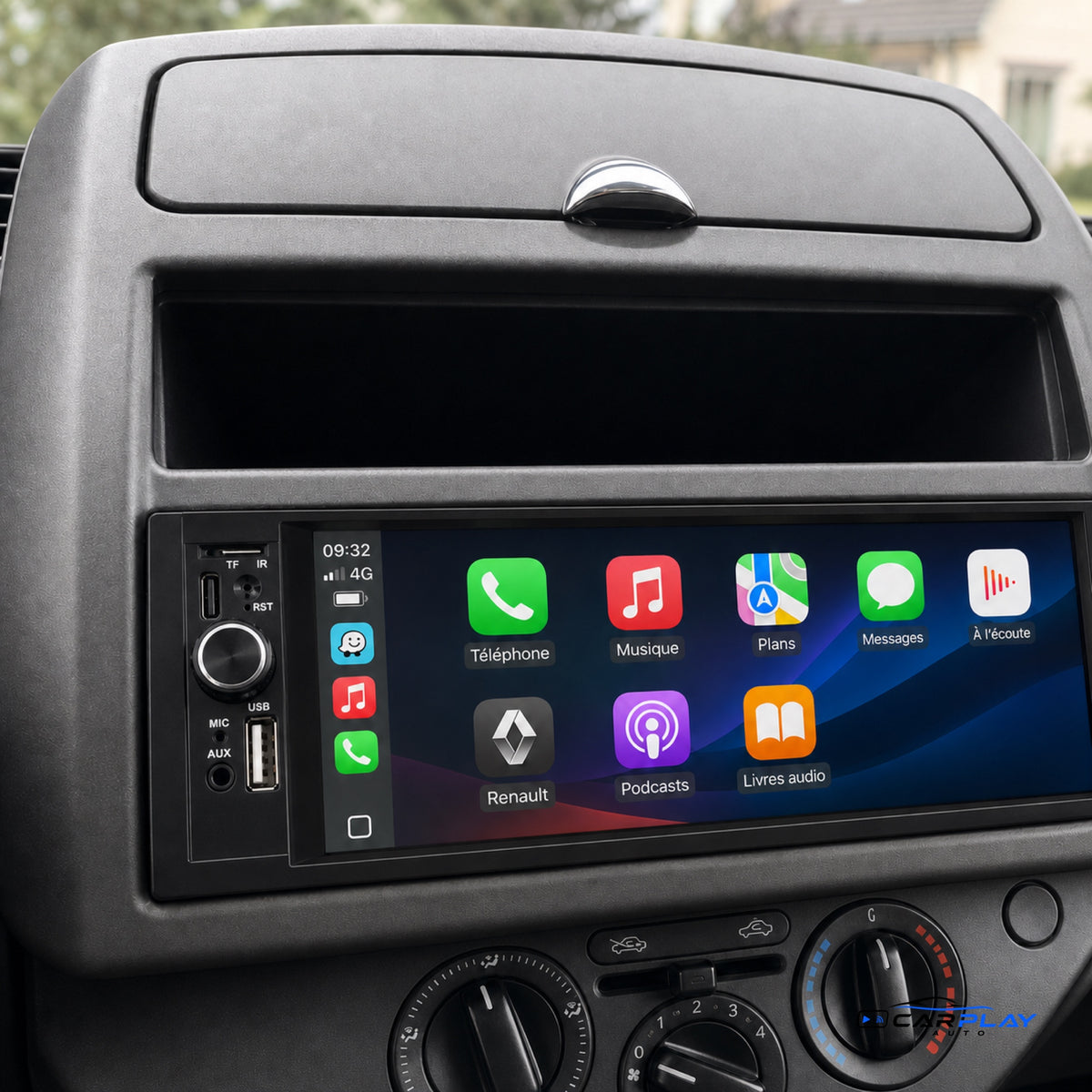 Écran CarPlay compatible avec Renault Modus [2004-2012]