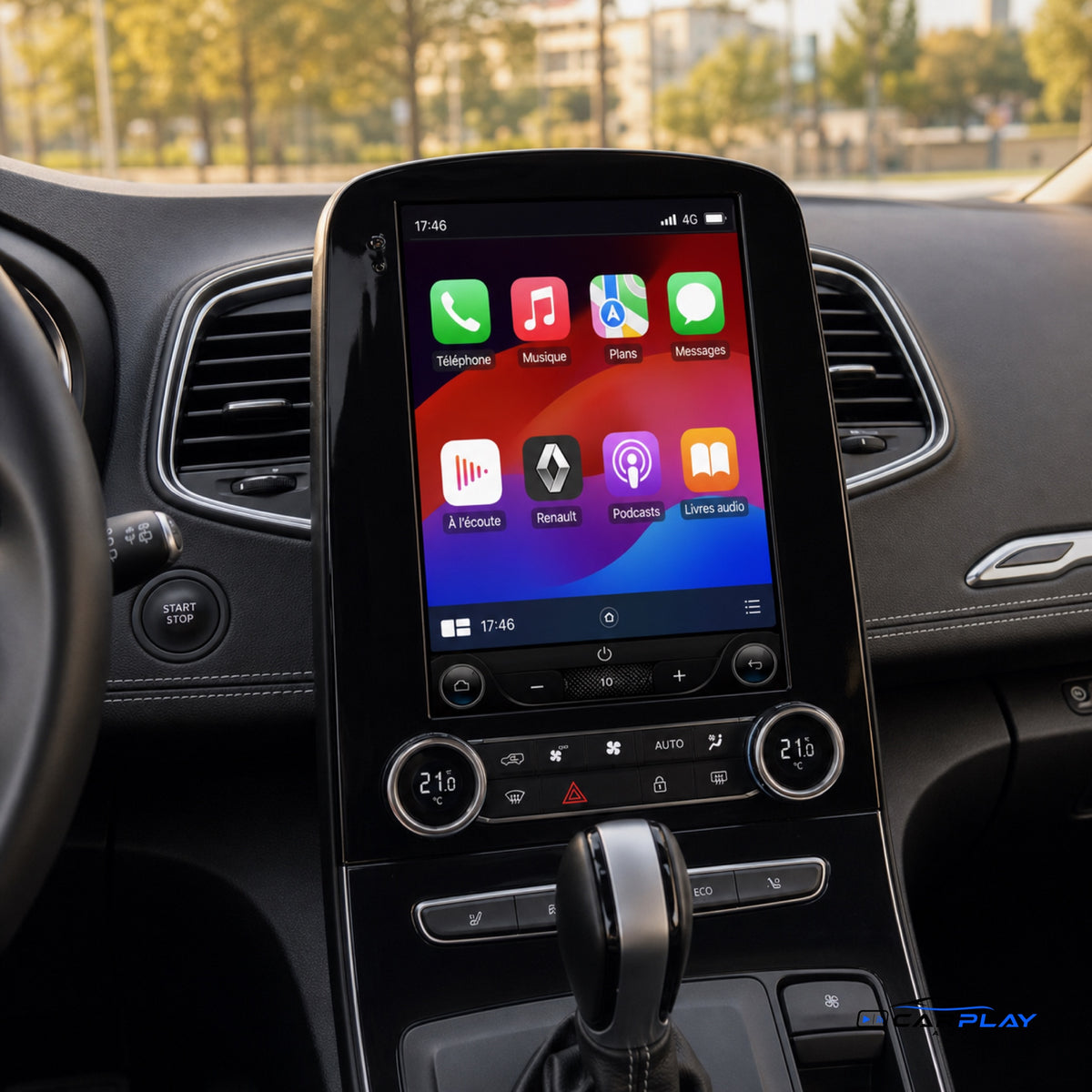 Écran CarPlay compatible avec Renault Scénic 3 Phase 2 / Scénic 4 [2016-2024]