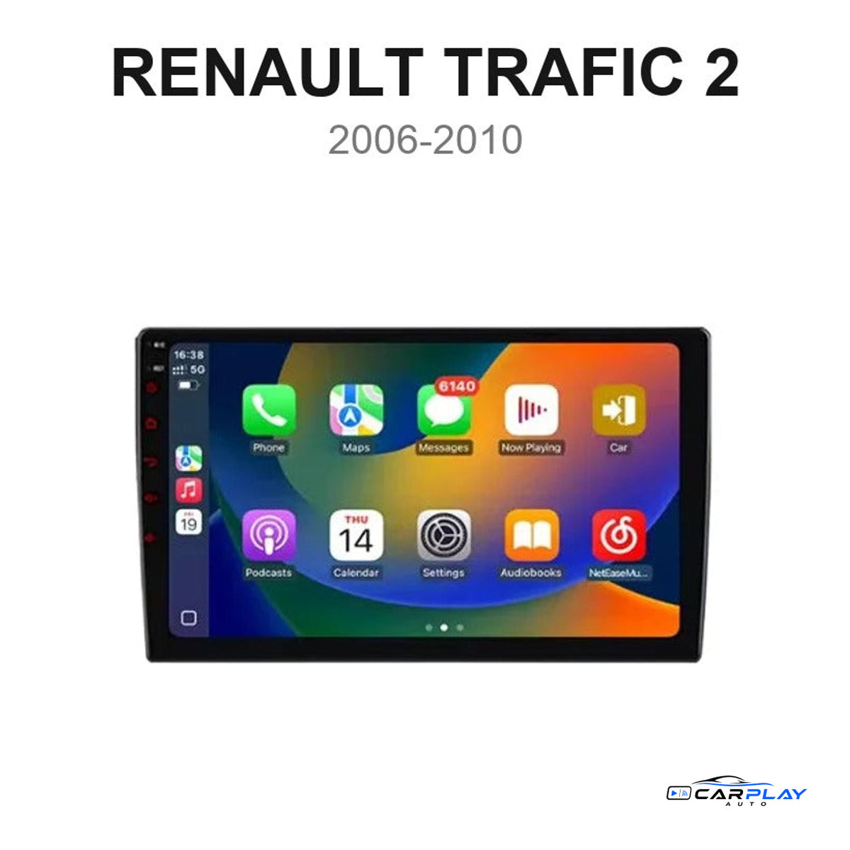 Écran CarPlay compatible avec Renault TRAFIC 2 [2006-2010]