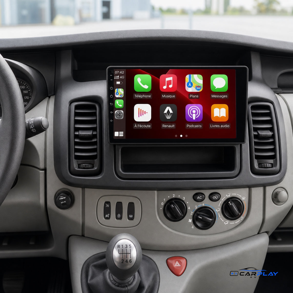 Écran CarPlay compatible avec Renault Trafic 2 [2010-2014]
