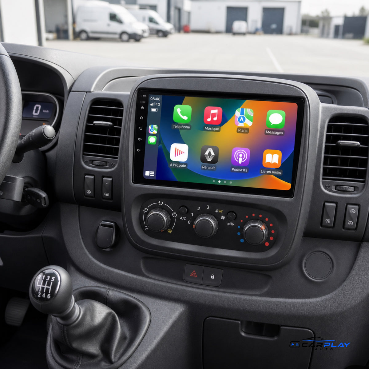 Écran CarPlay compatible avec Renault Trafic 3 [2014-2021] - Avec écran d'origine