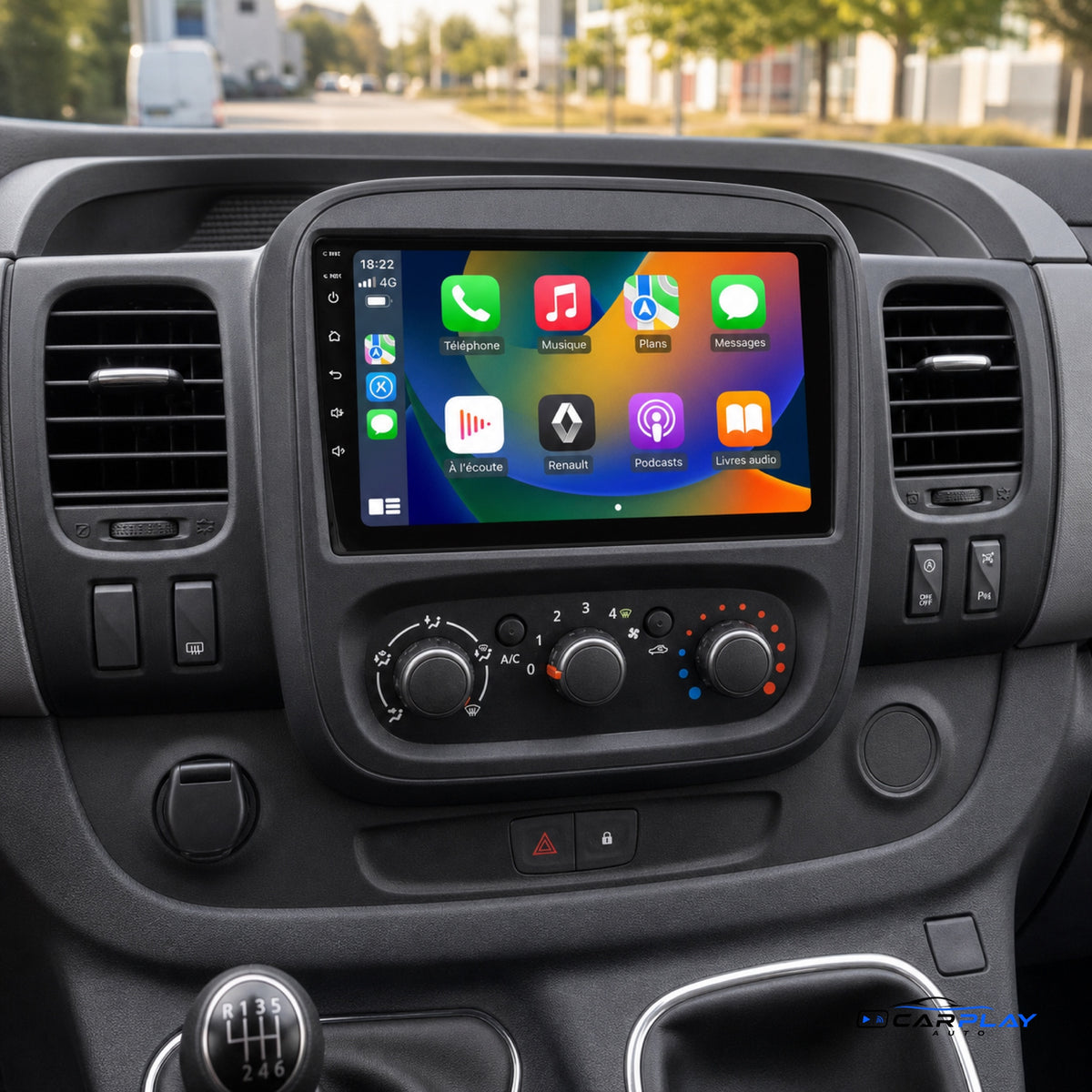 Écran CarPlay compatible avec Renault Trafic 3 [2014-2021] - Avec écran d'origine