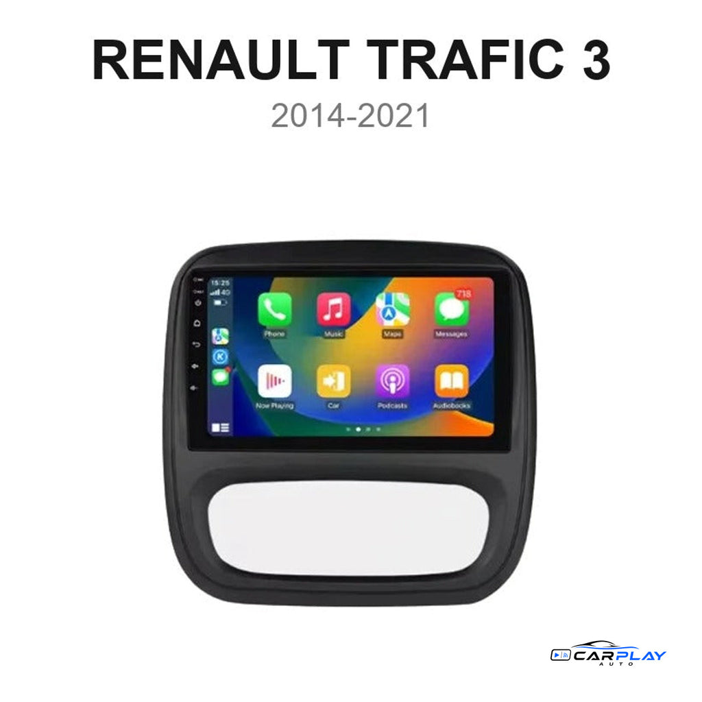 Écran CarPlay compatible avec Renault Trafic 3 [2014-2021] - Sans écran d'origine (A)