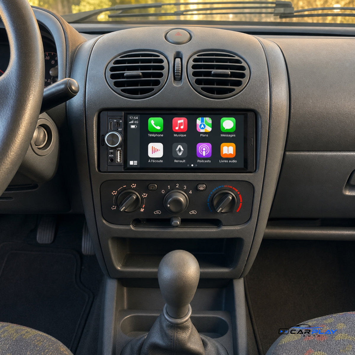 Écran CarPlay compatible avec Renault Twingo 1 [1993-2010]