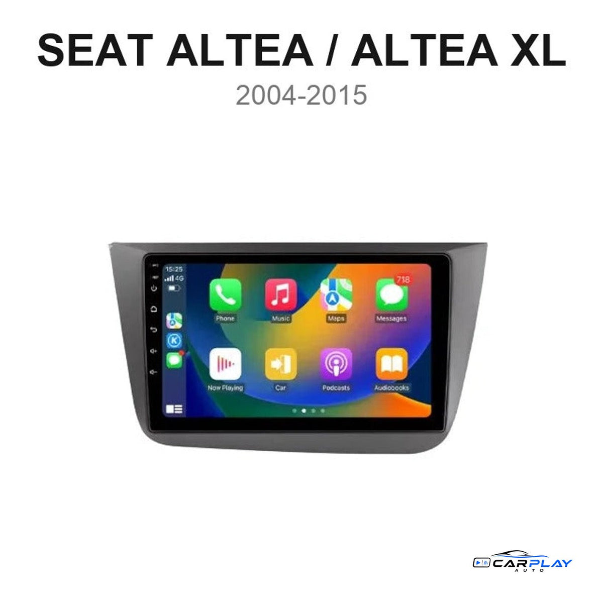 Écran CarPlay compatible avec Seat Altea / Altea XL [2004-2015]