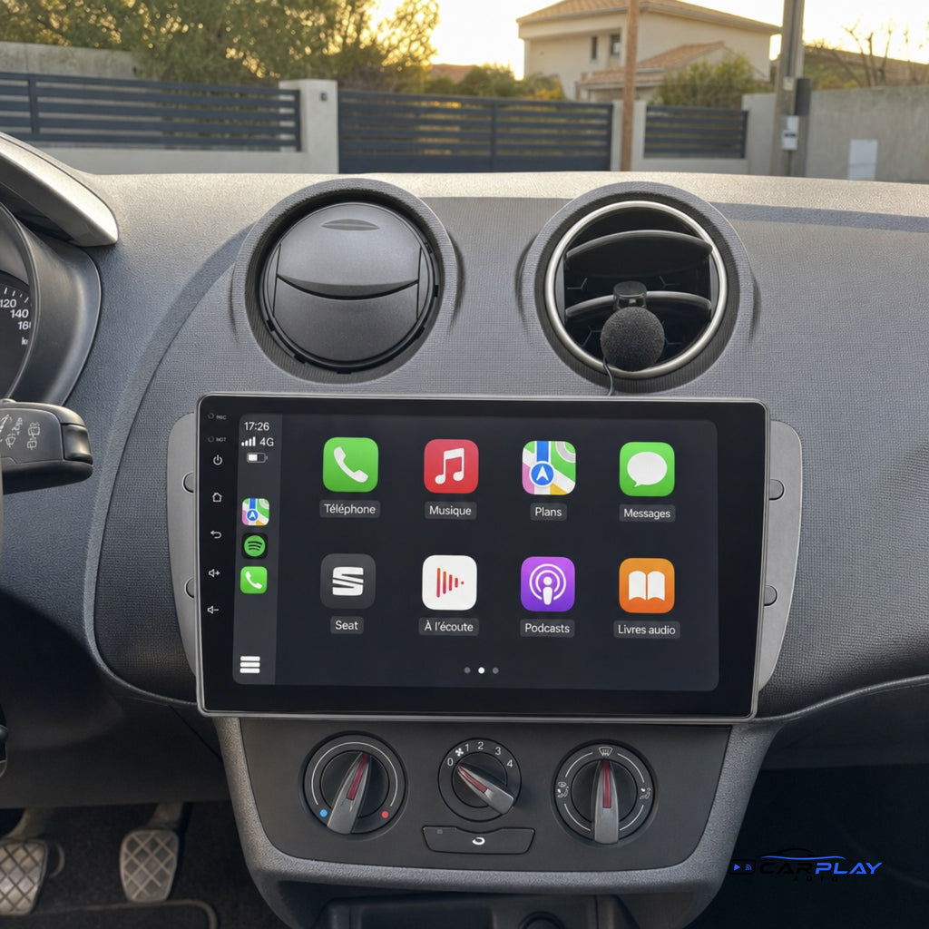 Écran CarPlay compatible avec Seat Ibiza [2009-2013]