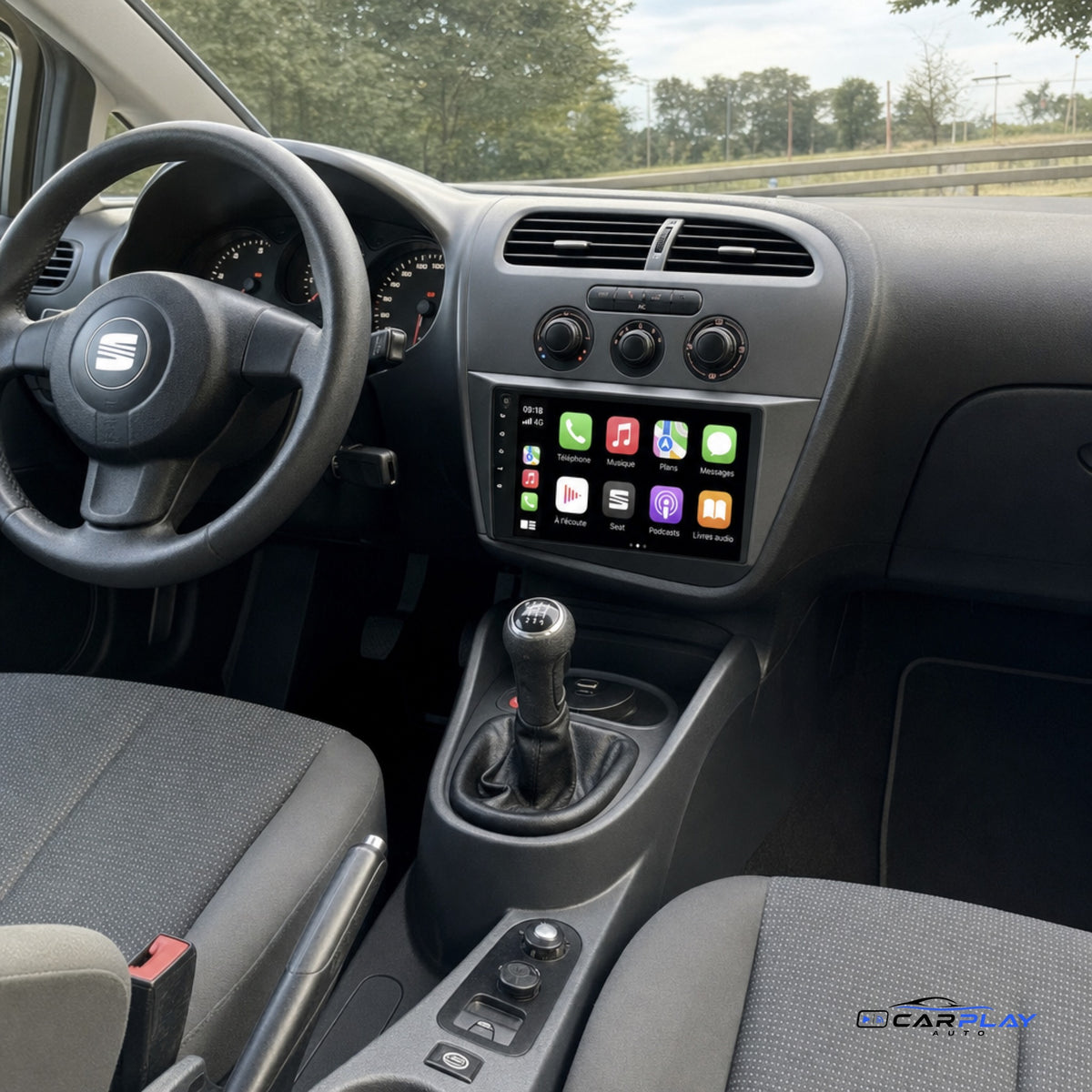 Écran CarPlay compatible avec Seat Leon [2005-2012]