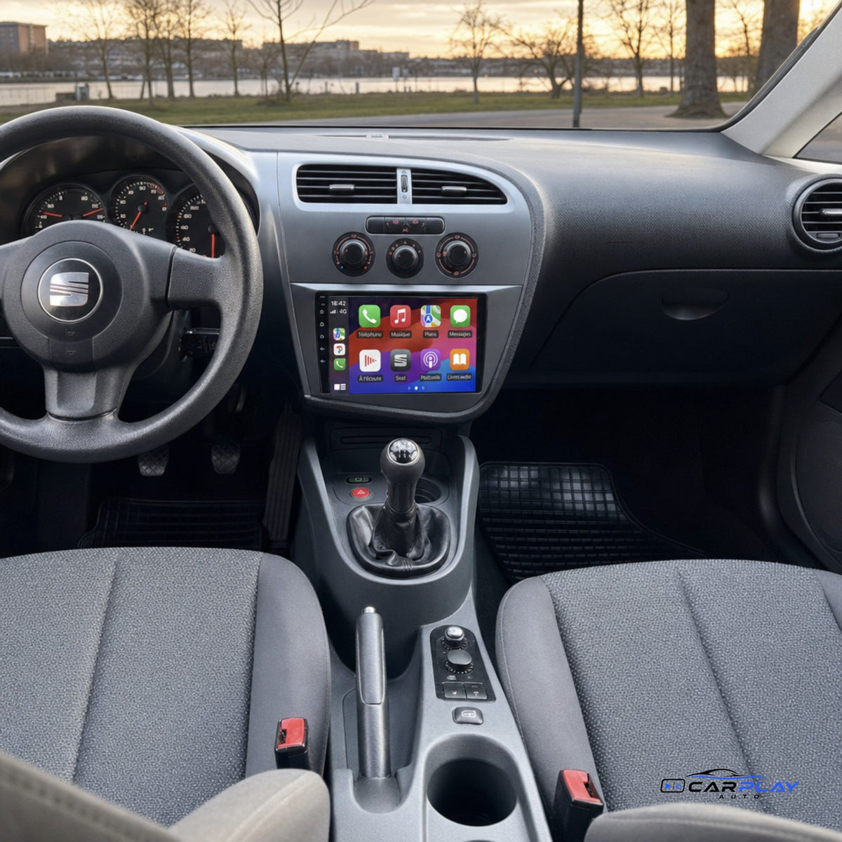 Écran CarPlay compatible avec Seat Leon [2005-2012]