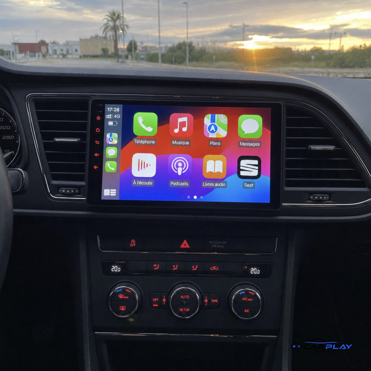 Écran CarPlay compatible avec Seat Leon [2012-2020]