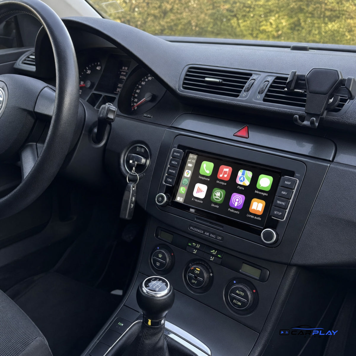 Écran CarPlay compatible avec Skoda Fabia [2011-2013]