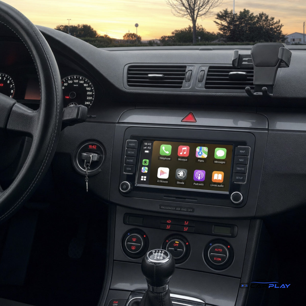 Écran CarPlay compatible avec Skoda Octavia [2011-2013] Style d'origine