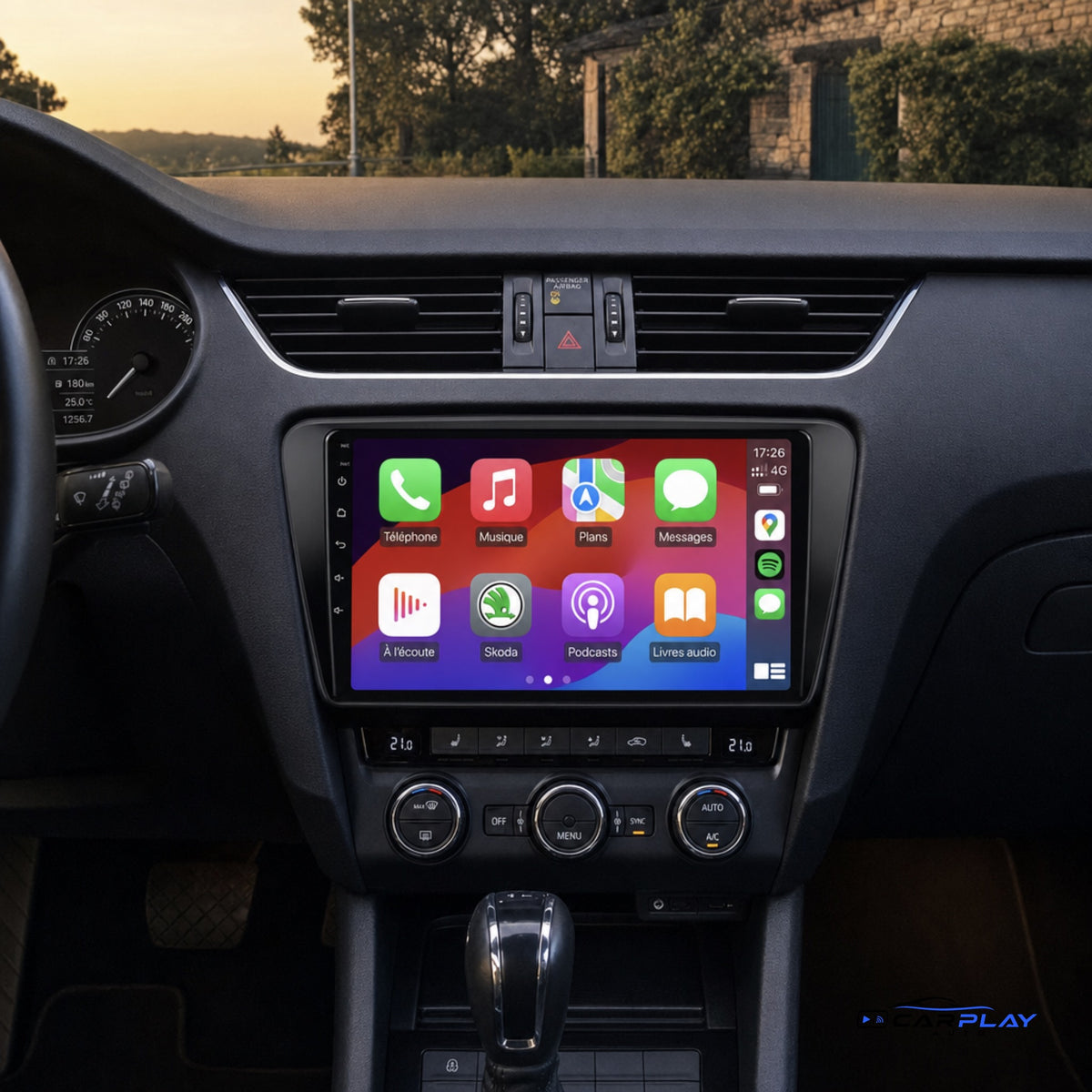 Écran CarPlay compatible avec Skoda Octavia [2013-2018]