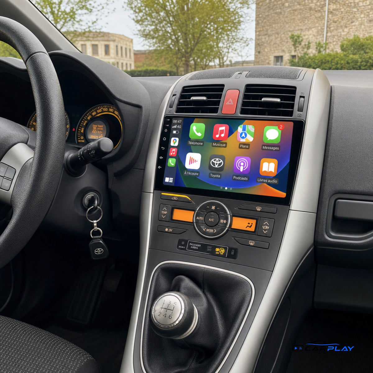 Écran CarPlay compatible avec Toyota Auris [2004-2012] Sans Écran d'origine