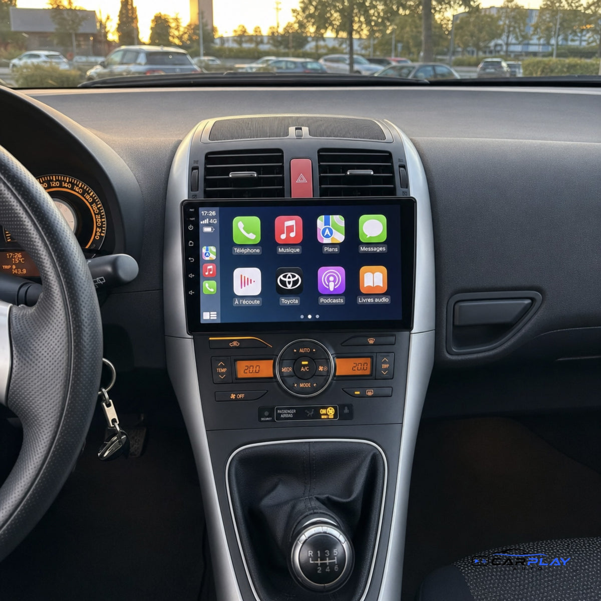 Écran CarPlay compatible avec Toyota Auris [2004-2012] Sans Écran d'origine