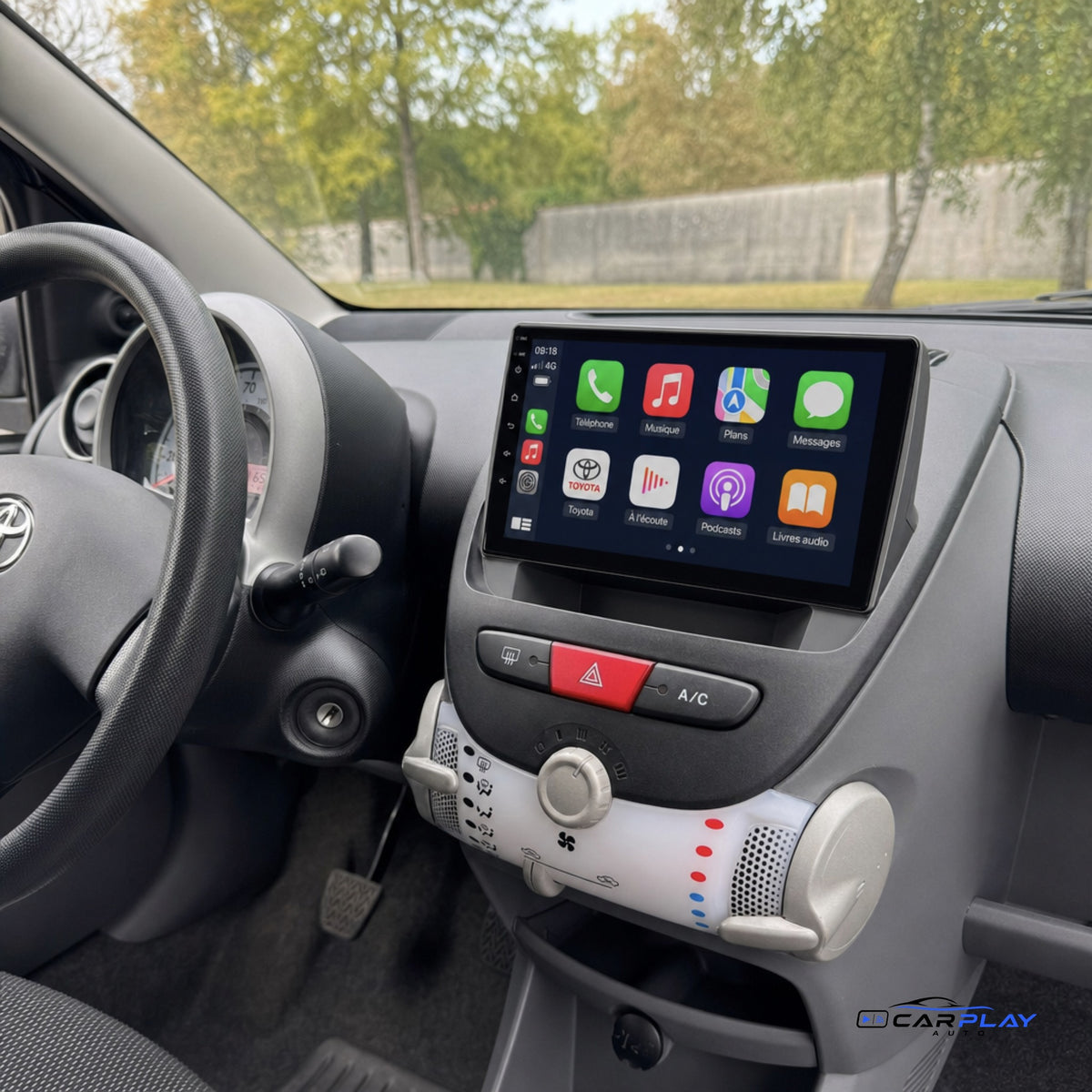 Écran CarPlay compatible avec Toyota Aygo [2005-2014]
