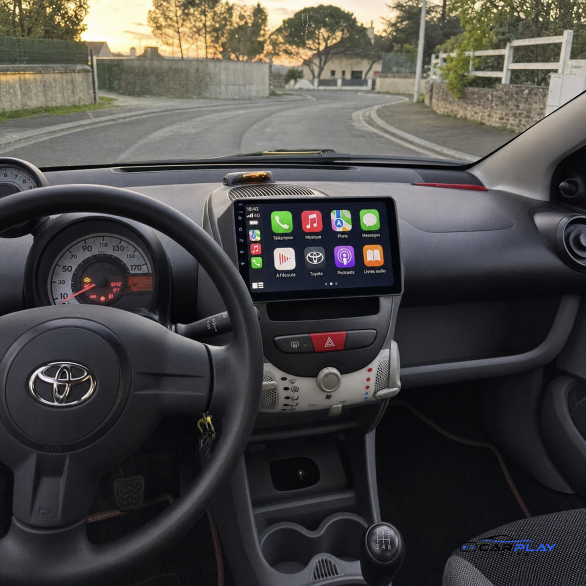 Écran CarPlay compatible avec Toyota Aygo [2005-2014]