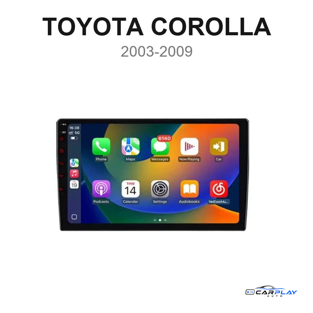 Écran CarPlay compatible avec Toyota Corolla [2003-2009]