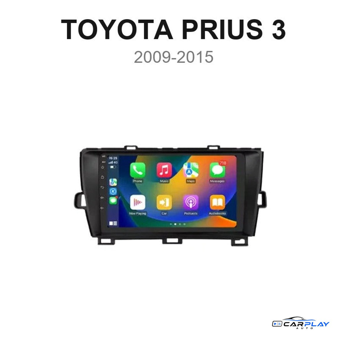 Écran CarPlay compatible avec Toyota Prius 3 [2009-2015]
