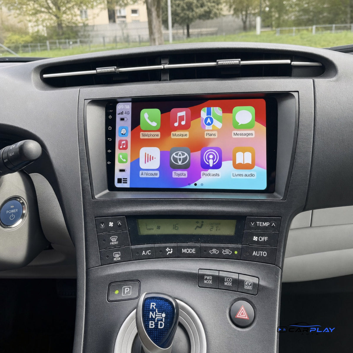 Écran CarPlay compatible avec Toyota Prius 3 [2009-2015]