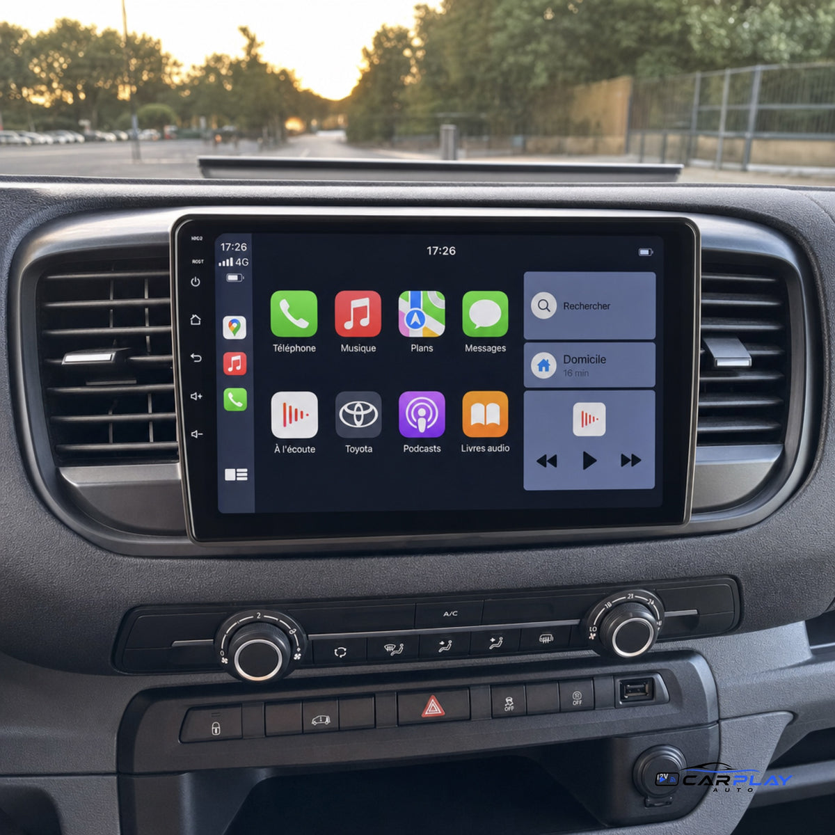 Écran CarPlay compatible avec Toyota Proace [2016-2021]