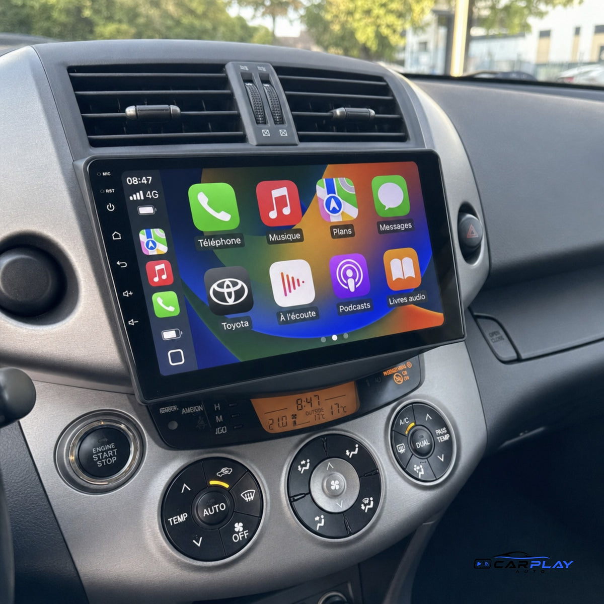 Écran CarPlay compatible avec Toyota RAV4 [2005-2013]