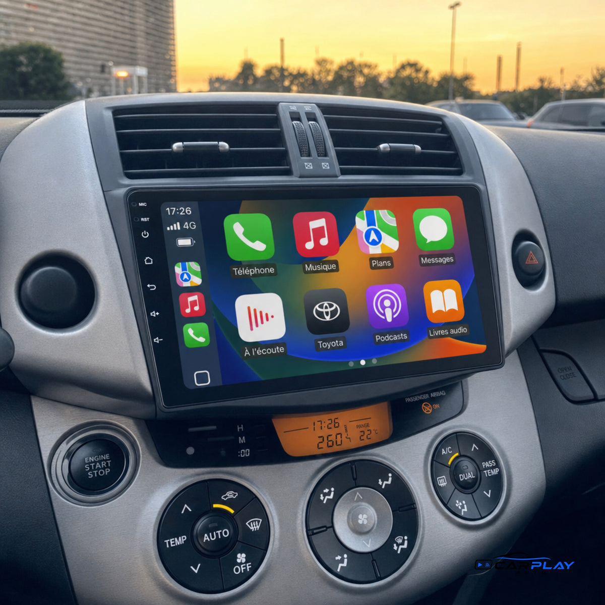 Écran CarPlay compatible avec Toyota RAV4 [2005-2013]